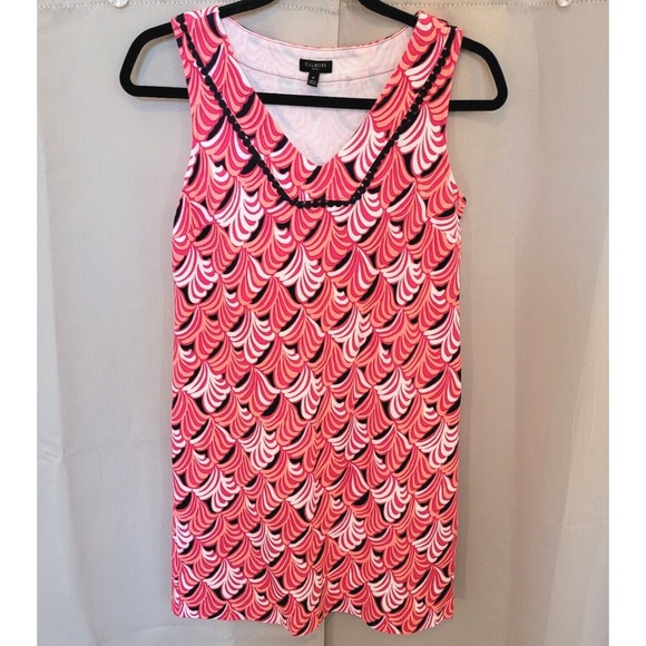 Talbots Dresses & Skirts - Talbots Beachy Dress XS Petite Pink Jersey Knit Sheath Cotton Coastal 16546